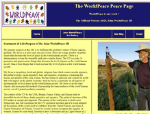Tablet Screenshot of johnworldpeace.com